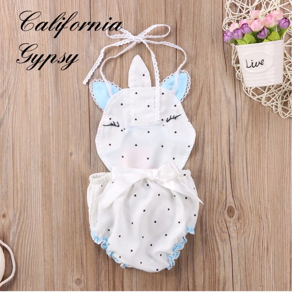 Unicorn Vintage Baby Romper - Picture 3 of 4